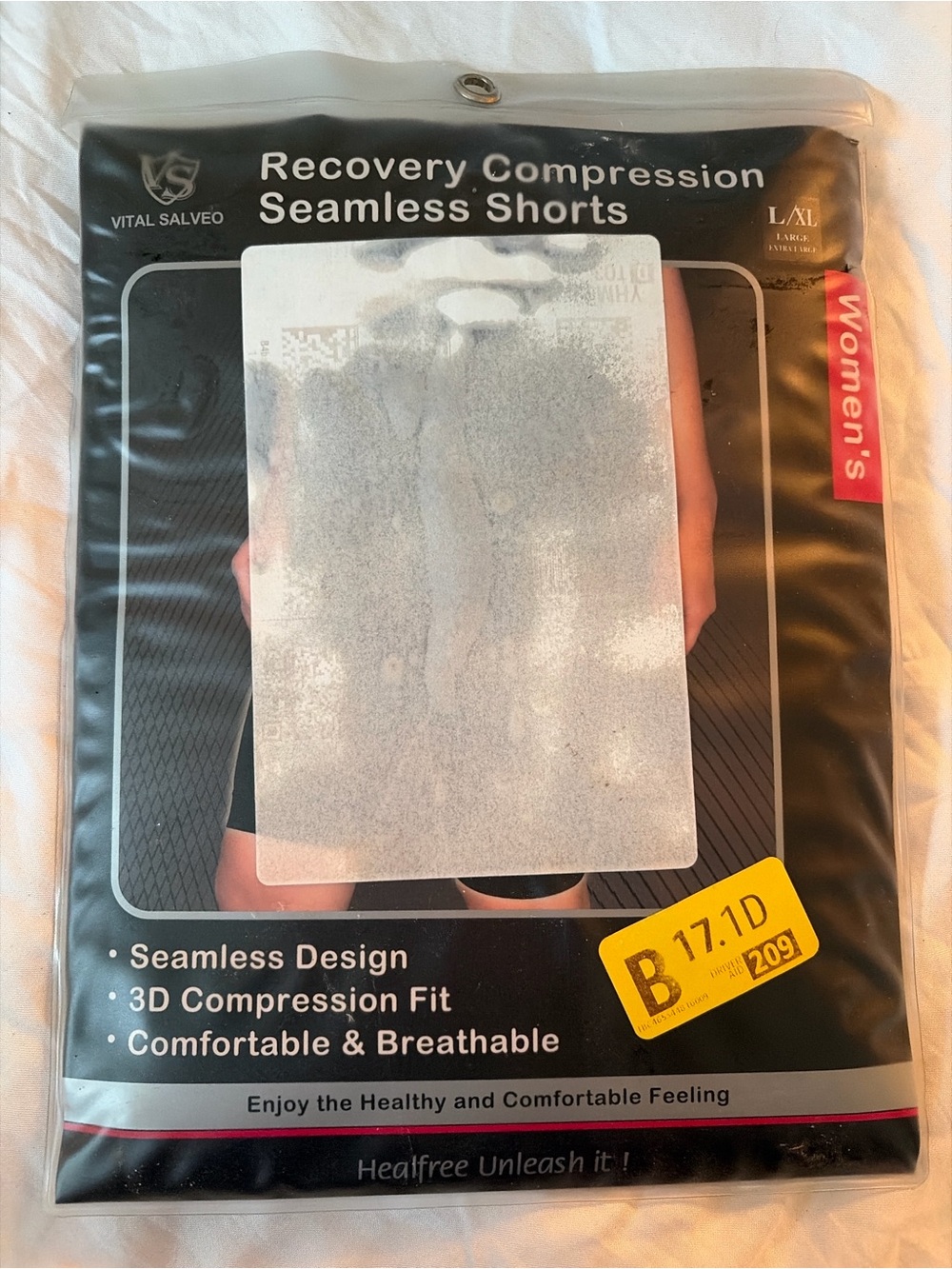 Vital Salveo Recovery Compression Seamless Shorts - Black
